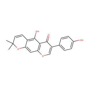 2D Structure of ZINC000014417338 (Alpinumisoflavone)